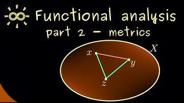 Functional Analysis 2 | Examples for Metrics - Euclidean or Discrete Metric? [dark version]