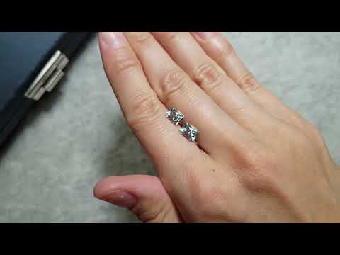 Pair of radiant cut aquamarines from Africa 2.32 carats Video  № 2