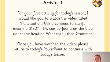 Year 5 and 6 - Wednesday 23rd February - Commas to avoid ambiguity