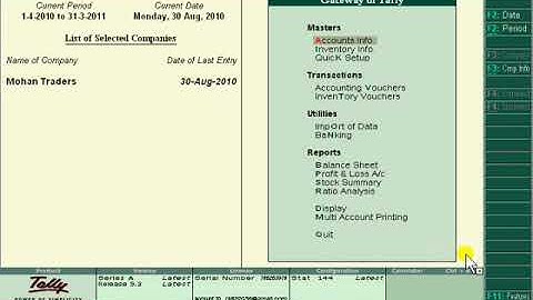 50 zero valued entries TALLY ERP-9