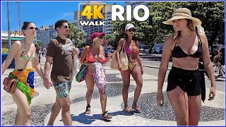【4K】WALK Rio de Janeiro  RJ BRAZIL 🇧🇷 Copacabana Travel vlog