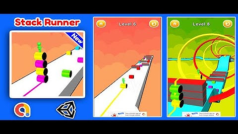 Stack Runner 3D Unity Game Source Code + Admob Ads