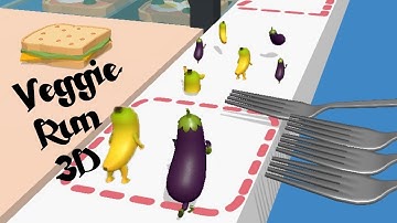 Veggie Run 3D All Levels Gameplay  -Walkthrough Part 1 (@PremiumFreeGamer )