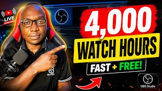 Full How to Get 4,000 Watch Hours FAST Using OBS Studio (FREE Method) News