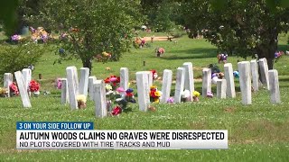 Cemetery claims no plots are where man believes tracks cover mother’s grave