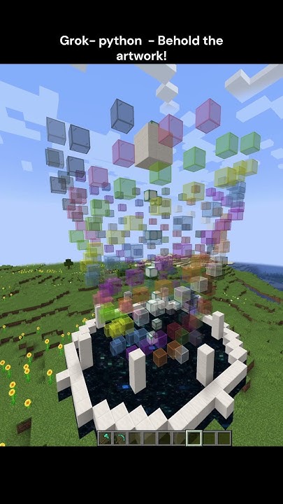 Minecraft - Grok - python - Behold the artwork! #minecraft # ...