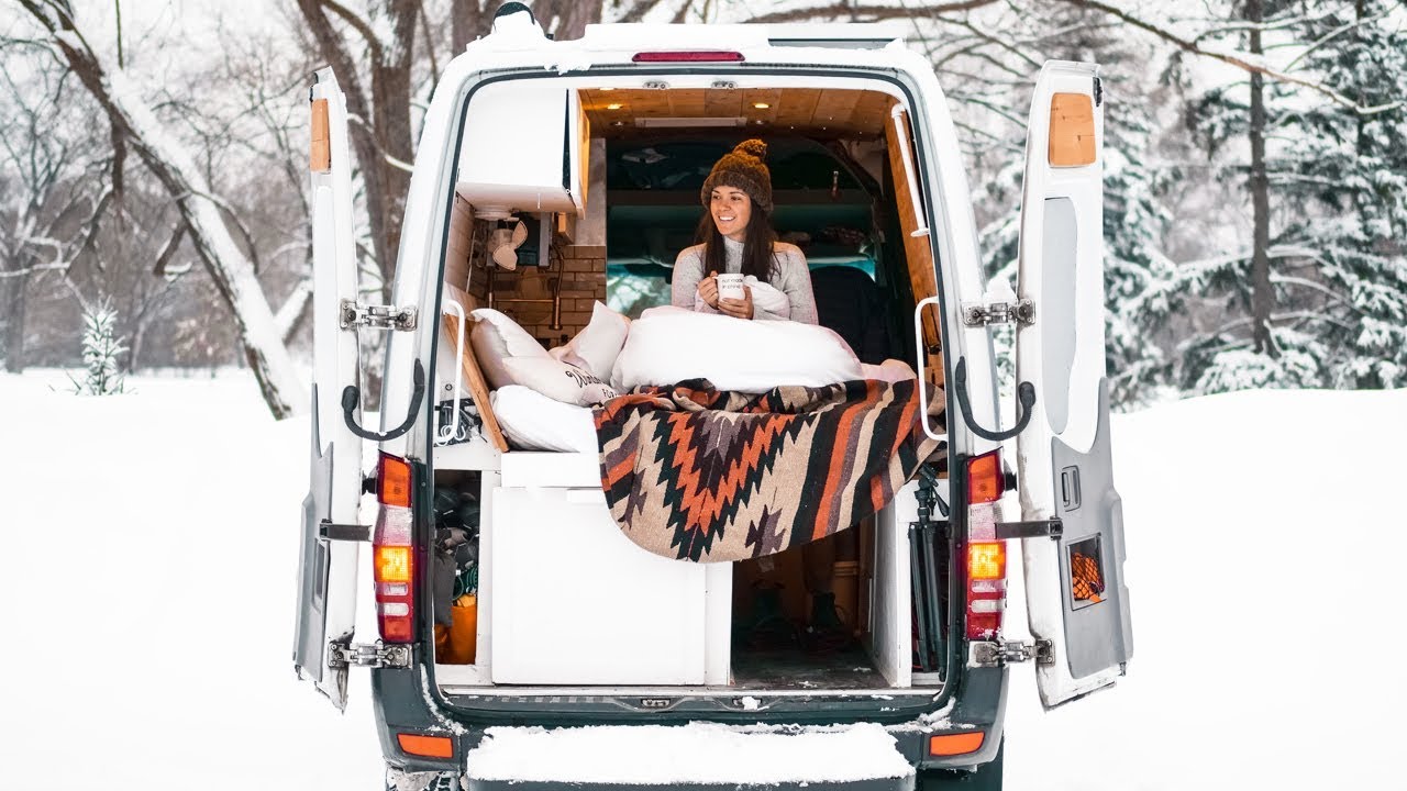 How to Keep Warm While Living in a Van in Winter