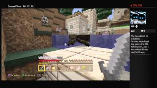 Minecraft PS4! Huge hole in the water!!!