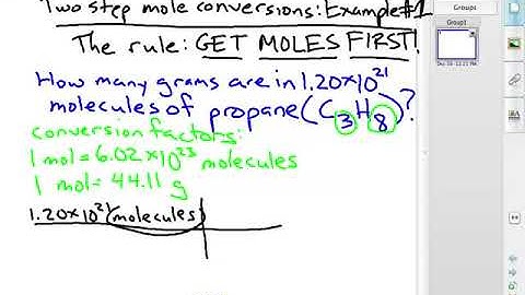 Two-Step Mole Conversions - Example #1