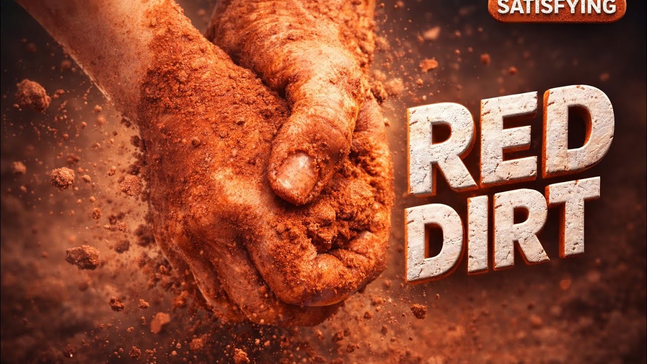 Dusty Dry Water Crumbling of Red Dirt 😴 | Ultra Satisfying ASMR Crunch