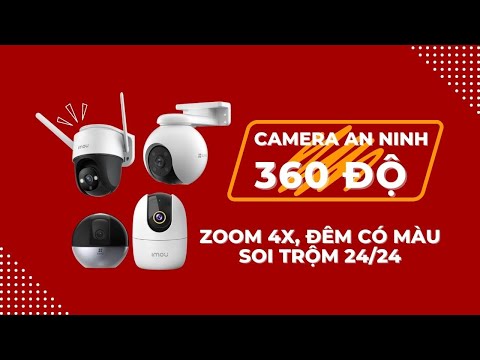TOP Camera An Ninh Giám Sát 360 Độ SIÊU NÉT 2K, SOI TRỘM 24/24, Đêm Có Màu - ĐÁNG MUA NHẤT 2023