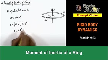 Class 11 Physics | Rigid Body Dynamics | #3 Moment of Inertia of a Ring | For JEE & NEET