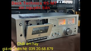 Đầu tape Technics RS-M7 (2 VU chất âm hay bày đẹp báo giá trong clip) Lh zalo:039.20.68.879