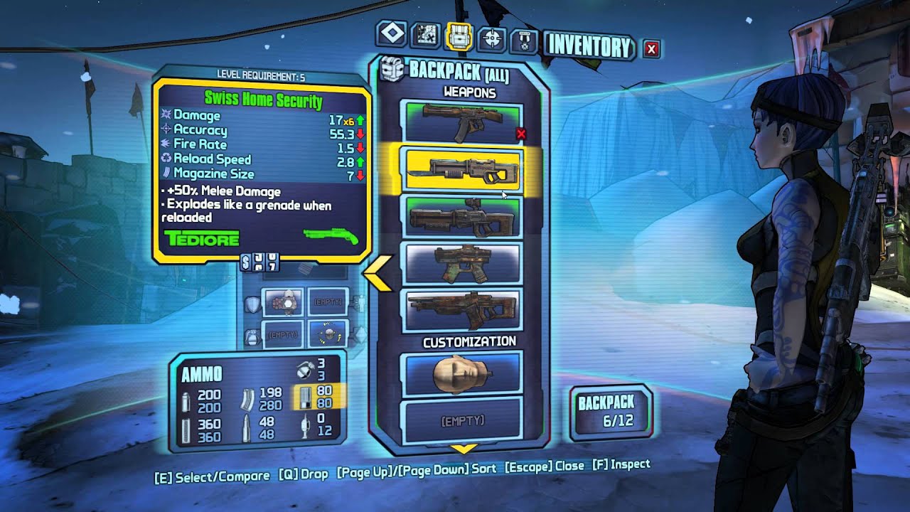 Borderlands 2 Inventory Tip Youtube