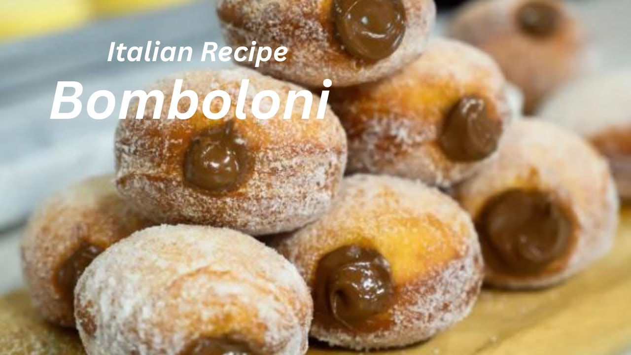 Eggless Bomboloni | Italian Doughnuts | Nutella Filled Bomboloni | How to Make Bomboloni at Home