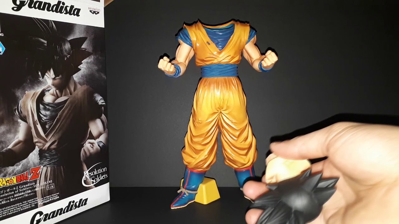 banpresto dragon ball z grandista resolution of soldiers son goku action figure