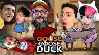 OS MAIORES IDIOTAS ESTÃO DE VOLTA! 😱  Goose Goose Duck c/ Cauezão,  Guinas, Souzones, Coelho e + 