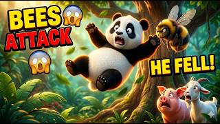 He Almost Died for Honey 😱🐼 (Shocking Story) Animated Animal Stories