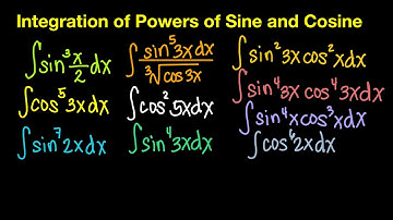 Integration of Powers of Sine and Cosine (Live Stream)