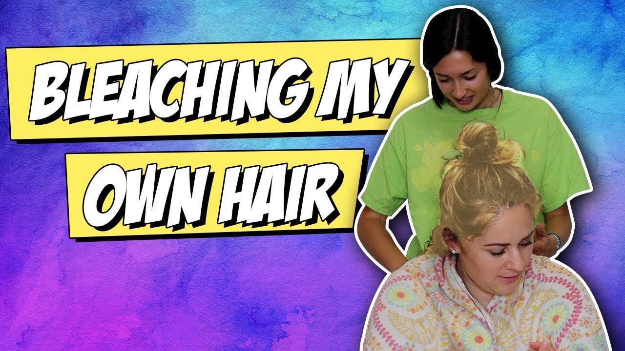 BLEACHING MY OWN HAIR!! YouTube