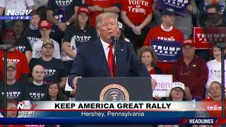 TRUMP ON IMPEACHMENT: Rally in PA same day democrats announce 2 charges