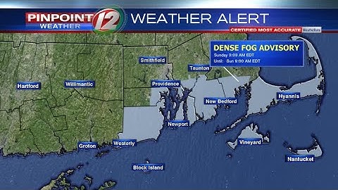 Dense Fog Advisory Until 9AM