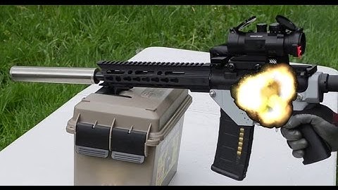 Test Fire: 3D Printed AR 15 Lower Receiver 300 AAC Blackout Suppressed (Vanguard)
