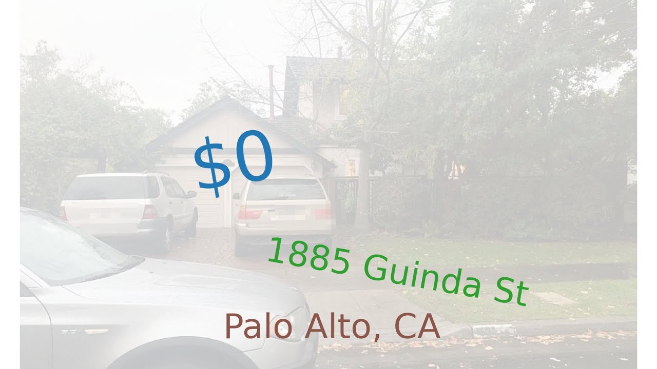 0 home for sale in Palo Alto, CA (1885 Guinda St, 94303) YouTube