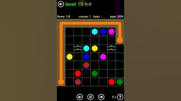 Flow Free Bridges Classic Pack 8x8 Level 19 Walkthrough