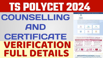 TS POLYCET 2024||SLOT BOOKING||DOCUMENT VERIFICATION||@DetForYou#tspolycet2024