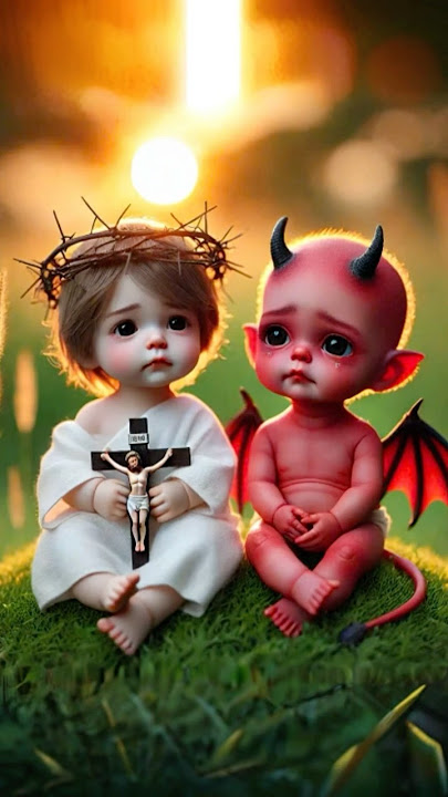 Jesus and the lovely devil, why can it be so lovely? #fe #edit #shortvideo #jesuschrist