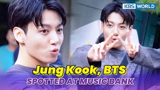 [4K] (Spotted at Music Bank) Jung Kook (BTS) 💜 뮤직뱅크 출근길 20231013 | KBS WORLD TV