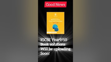 IGCSE Math Book Solutions will be uploading SOON #igcsemath #0580  #cambridgemath #mathsolutions