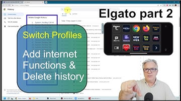 Elgato part 2 - Switch Profiles, Add internet functions & delete history