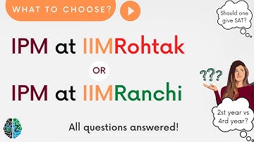 Ranchi or Rohtak? Which IPM program to choose? Believers