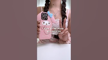 how to be more productive 🎀💗 #shorts #wonyoungism #pink  #motivation #tips #productivity