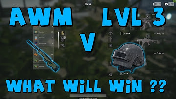 AWM V LVL3 Helmet - What will win? - Playerunknown’s Battlegrounds