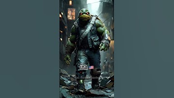 COUNTRIES AS NINJA TURTLES 💀 #countries#midjourney#midjourneyai#aiart