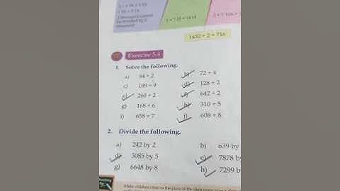 CLASS 3 MATHS CHAPTER 5 DIVISION.. Exercise 5.4 part -2