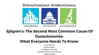 Sjogrens The Second Most Common Cause Of Dysautonomia