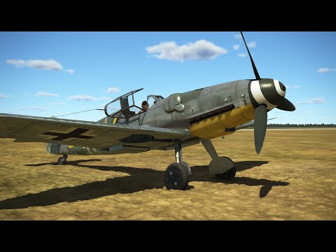 Видео: IL-2 Sturmovik Battle of Bodenplatte - BF 109 G-14 - взлёт и посадка