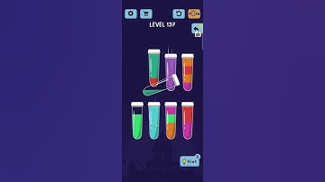 Water colour sort gaming.LEVEL -137.