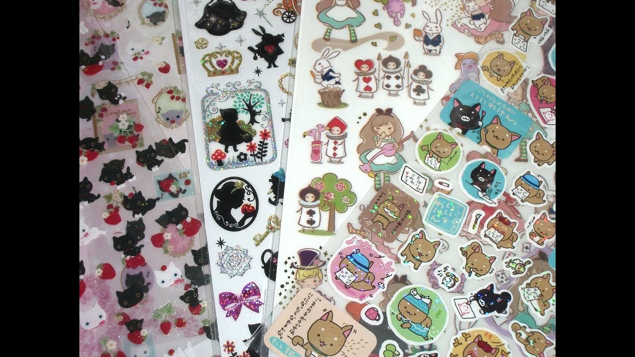 cute sticker sheet collection youtube
