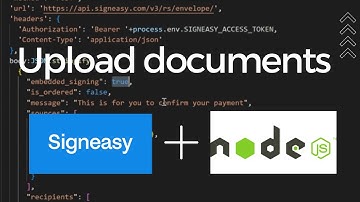 How to upload documents using Signeasy and Node.js