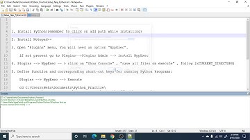Run Python Programs in Notepad++
