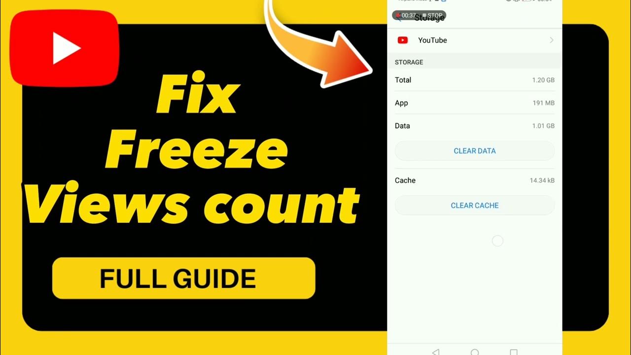 How to fix freeze views count on youtube youtube