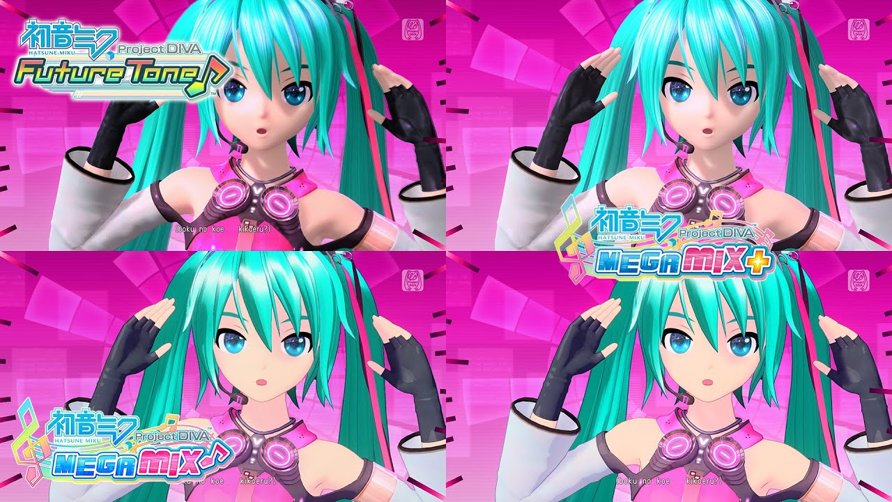 Systematic Love - Project DIVA PV Comparison [Future Tone, Mega Mix