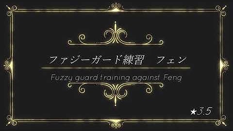[Fuzzy Guard Training]Feng★3.5