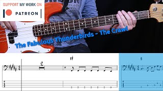 Fabulous Thunderbirds - The Crawl (Bass cover with tabs)
