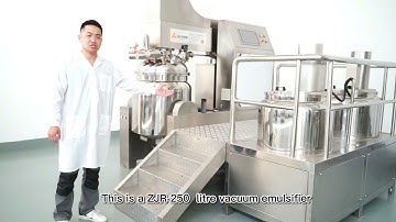 ZJR 250 vacuum emulsifying homogenizer mixer